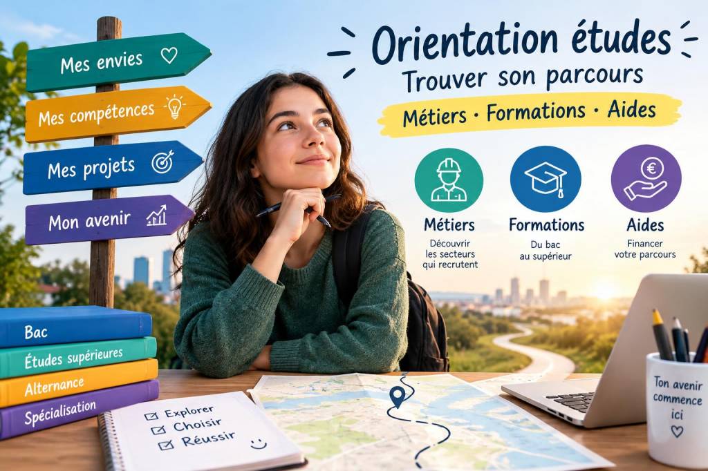Orientation études : trouver son parcours, métiers, formations et aides