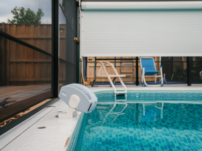 Comment installer un système de sécurité enfant simple et conforme pour une piscine familiale avec volet roulant