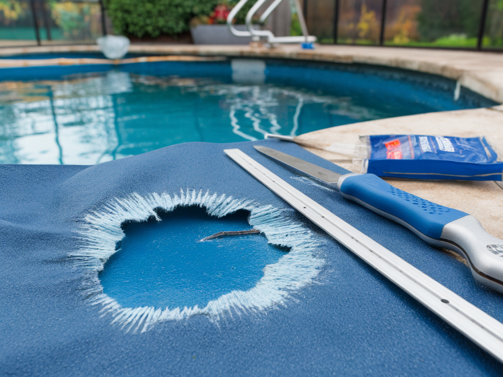 Comment réparer un liner percé sans vider la piscine : méthode étape par étape et outils indispensables